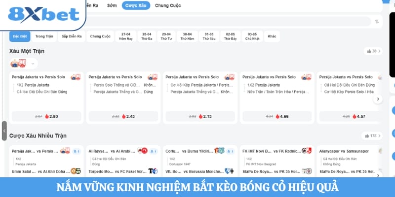 Nắm vững kinh nghiệm bắt kèo bóng cỏ hiệu quả